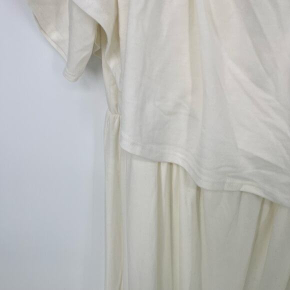 Pinkblush Cream Off The Shoulder Ruffle Maxi Dress - Picture 9 of 10